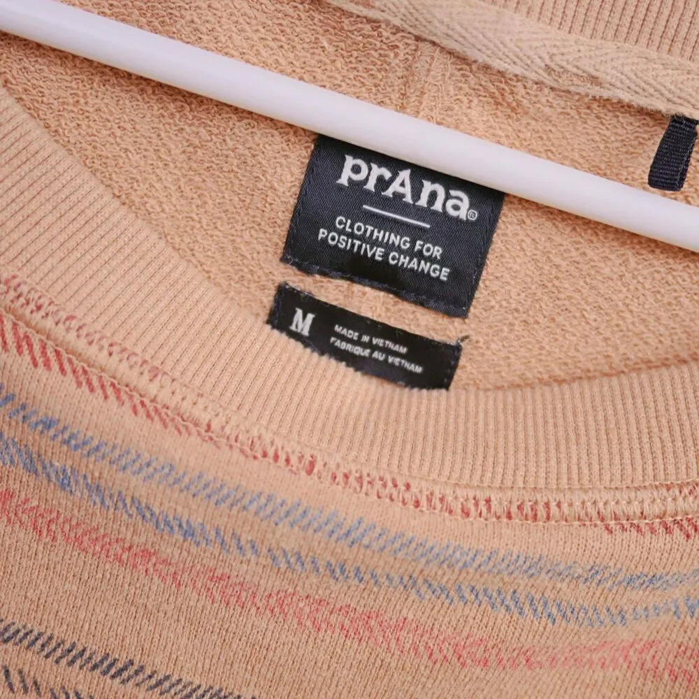 prAna Cozy Up Suncation Hemp Striped Top Canvas Multi - Women's Size M